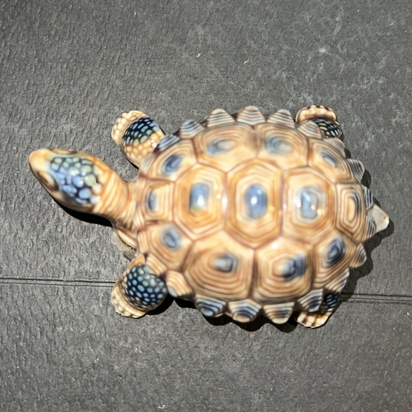 Wade Whimsies Tortoise Turtle Trinket Box w/ Lid Porcelain Vintage England - Picture 6 of 8